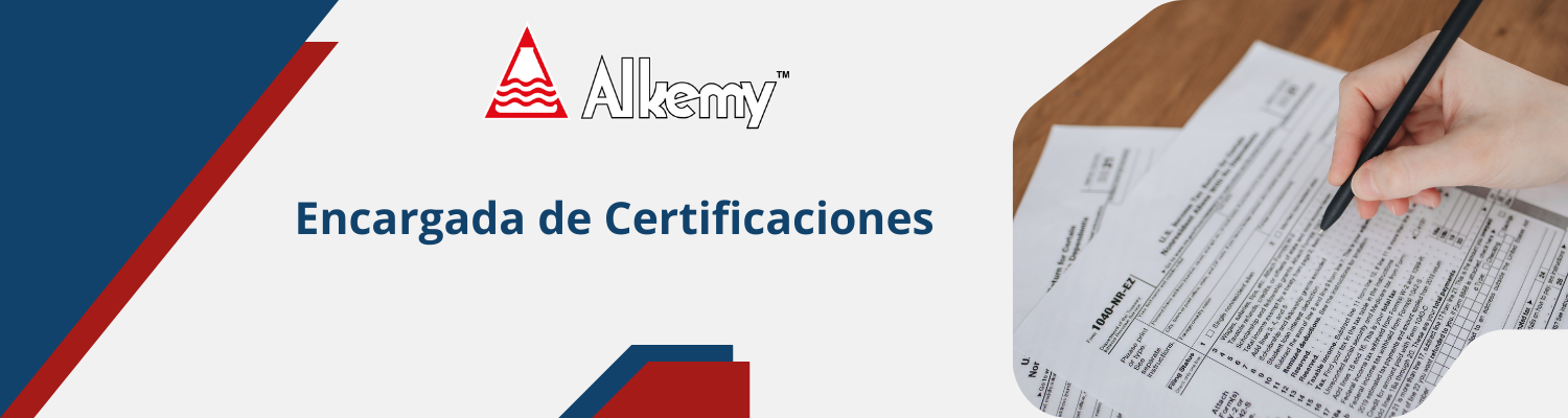 Encargada de Certificaciones